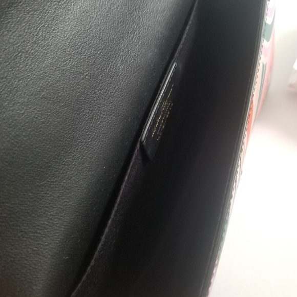 FERRAGAMO Striped Leather Top Handle Crossbody Bag Multi - Picture 11 of 14